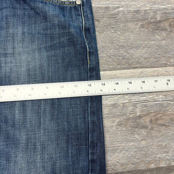 Hugo Boss Mid Wash Blue Mens‎ 33x33 Relaxed Straight Leg Streetwear Texas Jeans - Picture 10 of 12